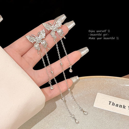Aurielle Butterfly Tassel Earrings